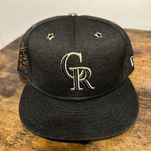 Colorado Rockies 2017 All Star Game New Era Fitted Hat sz 7 5/8 MLB